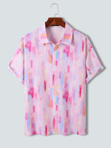 Pink Abstract Pattern Printed Shirt