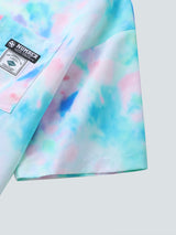 Blue & Mint Green Marble Pattern Printed Shirt