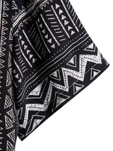 Black & White Ethnic Pattern Printed Shirt