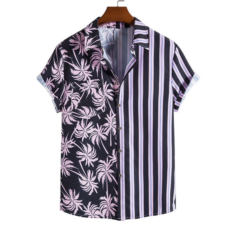 Men's Floral Short Sleeves Printed Shirt