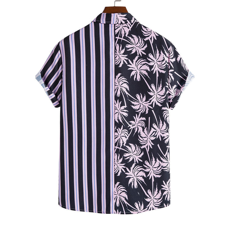 Men's Floral Short Sleeves Printed Shirt