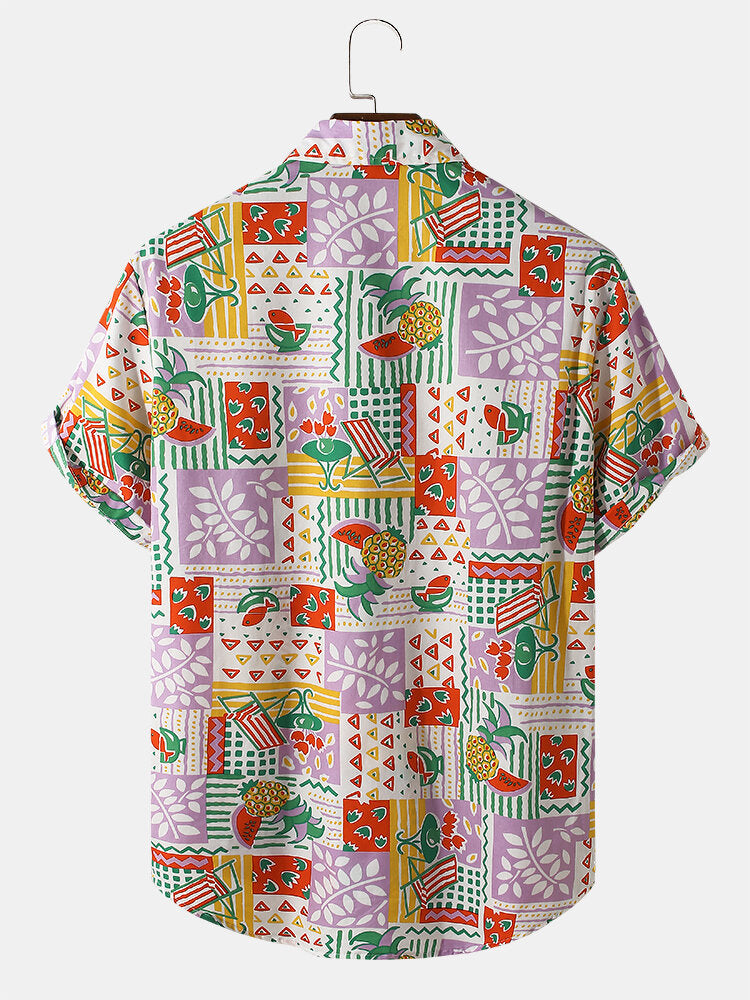 Multi Color Floral Pattern Printed Shirt