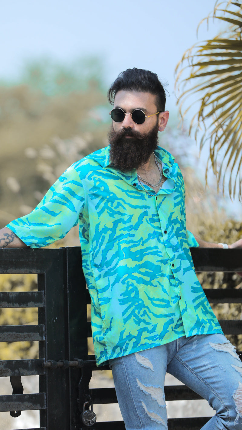 ZEEBRA PATTERN DIGITAL PRINTED SHIRT