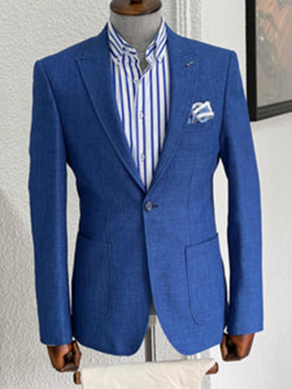 Premium Royal Blue Blazer For Men