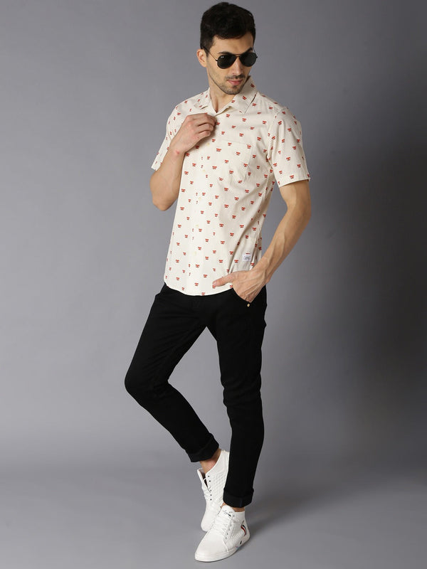 WHITE FOX PRINTED SHIRT