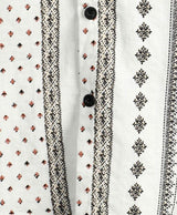 WHITE ETHNIC PRINTED SHIRT